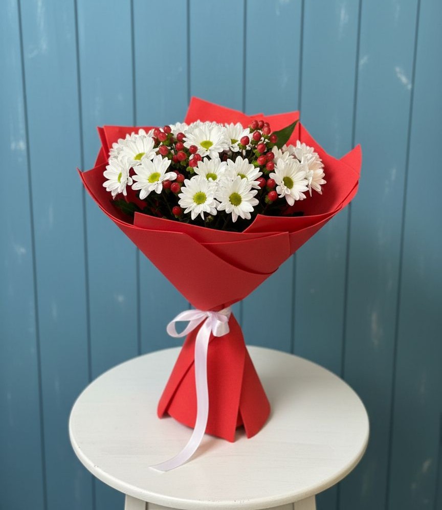 Букет цветов из: Хризантемы в Горбово