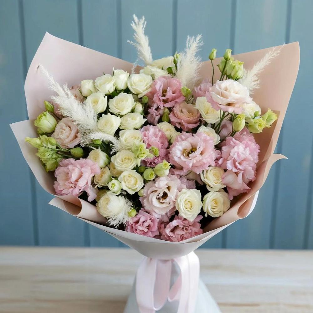 Букет цветов из: Альстромерии и Розы в Горбово