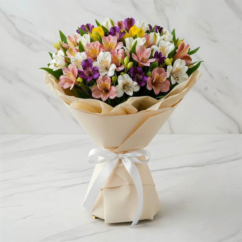 Букет цветов из: Альстромерии в Горбово