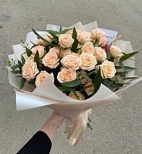 Букет Кремовые розы Латте в Горбово