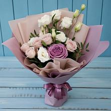 Букет цветов из:  Розы и Лизиантусы #REPLACE_PRED# Горбово