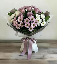 Букет цветов из:  Хризантемы и Розы в Горбово
