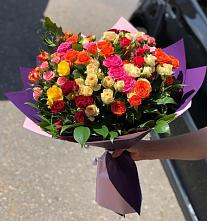 Букет Микс из разноцветных кустовых роз #REPLACE_PRED# Горбово