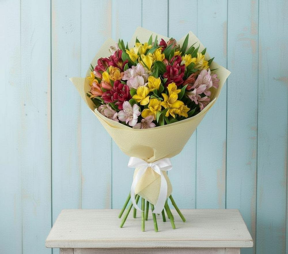 Букет цветов из: Альстромерии в Горбово