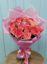 Букет 15 Розовых роз Равель #REPLACE_PRED# Горбово