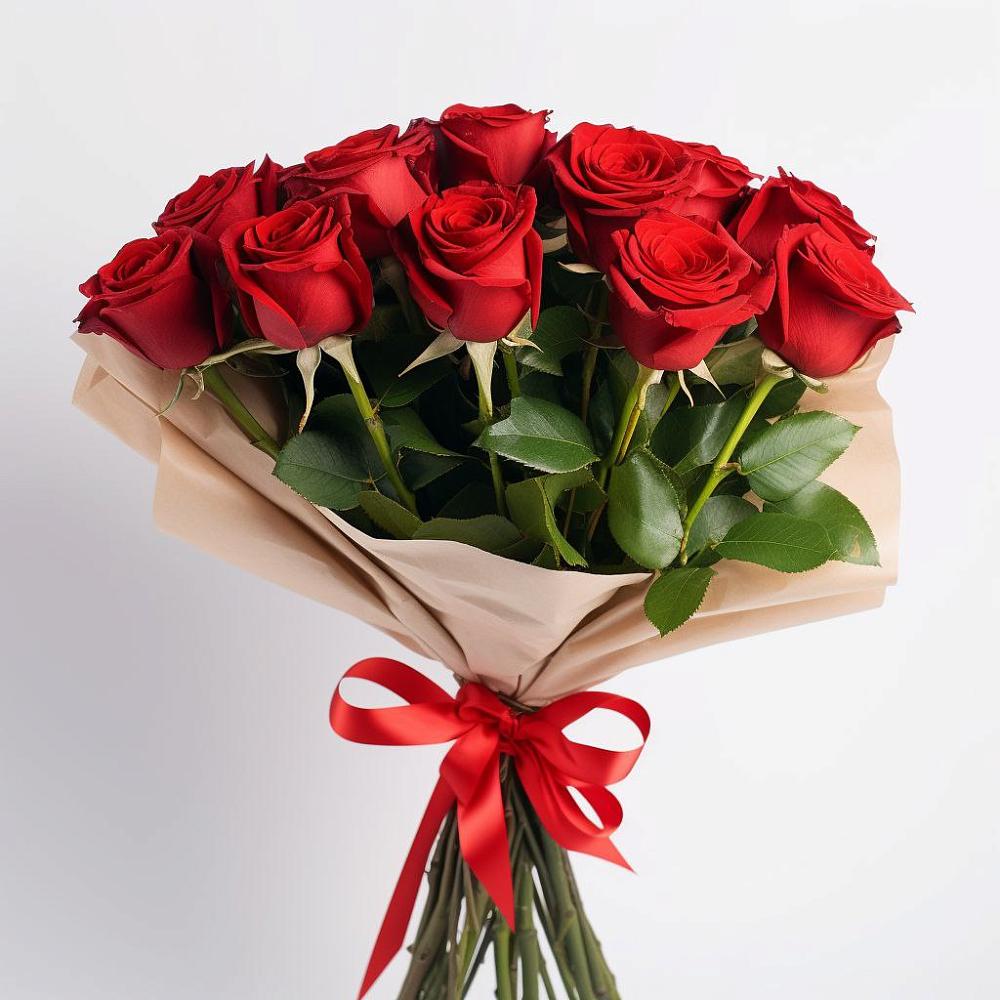 Букет 11 Красных роз Эдлесс Лав в Горбово