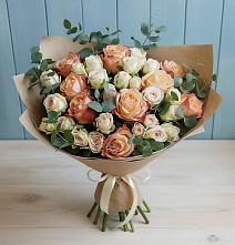 Букет цветов из:  Альстромерии и Розы в Горбово